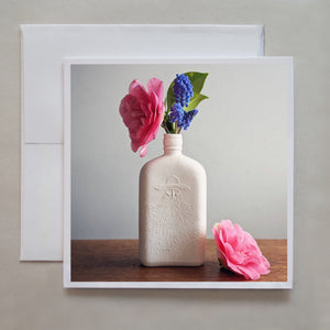 This notecard features garden picked flowers with soft lighting from the right side of the photograph by Jennifer Echols.